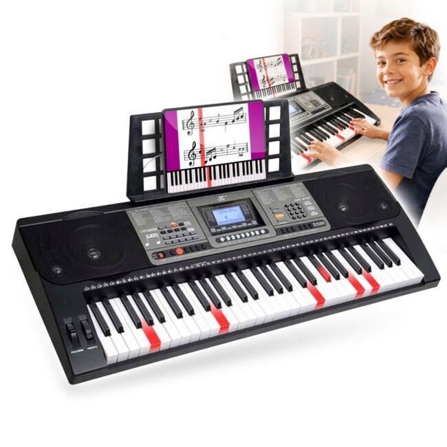 MK 816 KEYBOARD elektroniczny MIDI edukacyjny przenośny czarny