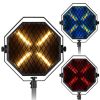  EVOLIGHTS LUMENO X V2 reflektor vintage oświetlenie sceniczne retro ciepła biel efekt tła 4x60W WW LED + 48x0,2 RGB LED