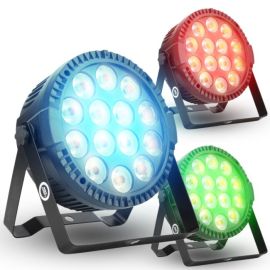  LIGHT4ME PAR RGBA 14x6W IR reflektor sceniczny oświetlenie LED DMX pilot bezprzewodowy uchwyt montażowy 