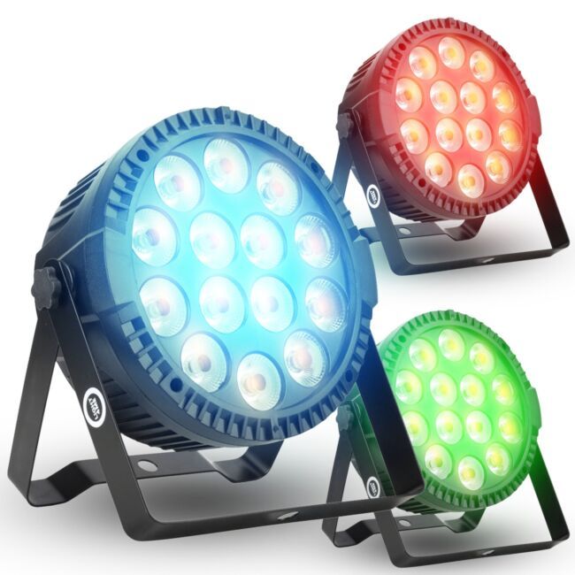  LIGHT4ME PAR RGBA 14x6W IR reflektor sceniczny oświetlenie LED DMX pilot bezprzewodowy uchwyt montażowy 