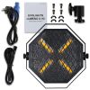 EVOLIGHTS LUMENO X V2 reflektor vintage oświetlenie sceniczne retro ciepła biel efekt tła 4x60W WW LED + 48x0,2 RGB LED