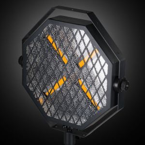 EVOLIGHTS LUMENO X V2 reflektor vintage oświetlenie sceniczne retro ciepła biel efekt tła 4x60W WW LED + 48x0,2 RGB LED