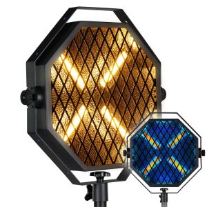 EVOLIGHTS LUMENO X V2 reflektor vintage oświetlenie sceniczne retro ciepła biel efekt tła 4x60W WW LED + 48x0,2 RGB LED