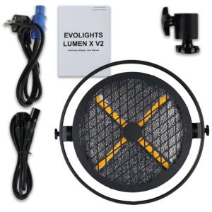 EVOLIGHTS LUMEN X V2 oświetlenie sceniczne retro vintage reflektor ciepły biały + RGB