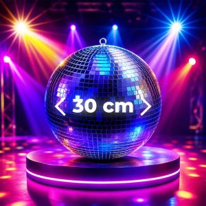 LIGHT4ME MB 30 kula dyskotekowa lustrzana srebrna