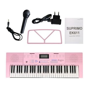 SUPRIMO EK611 PK keyboard elektroniczny edukacyjny