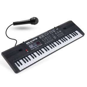 MQ 012FM KEYBOARD elektroniczny edukacyjny przenośny czarny
