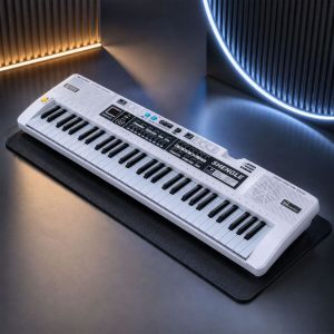 MQ 008UF KEYBOARD elektroniczny edukacyjny przenośny biały