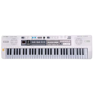 MQ 008UF KEYBOARD elektroniczny edukacyjny przenośny biały