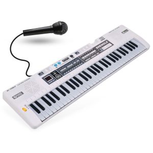 MQ 008UF KEYBOARD elektroniczny edukacyjny przenośny biały