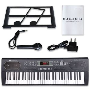 MQ 603 UFB KEYBOARD elektroniczny edukacyjny przenośny czarny