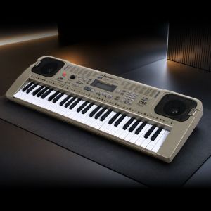 MQ 807 USB KEYBOARD elektroniczny edukacyjny szary