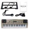 MQ 807 USB KEYBOARD elektroniczny edukacyjny szary