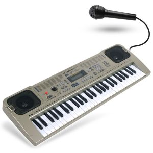 MQ 807 USB KEYBOARD elektroniczny edukacyjny szary