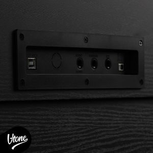 V-TONE PLF-256 BK pianino cyfrowe stacjonarne czarne wolnostojące Bluetooth MIDI 88 klawiszy 