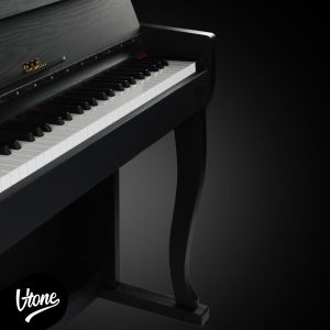 V-TONE PLF-256 BK pianino cyfrowe stacjonarne czarne wolnostojące Bluetooth MIDI 88 klawiszy 