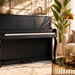 V-TONE PLF-256 BK pianino cyfrowe stacjonarne czarne wolnostojące Bluetooth MIDI 88 klawiszy 