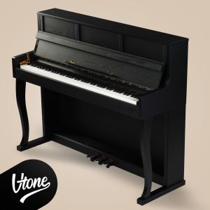 V-TONE PLF-256 BK pianino cyfrowe stacjonarne czarne wolnostojące Bluetooth MIDI 88 klawiszy 