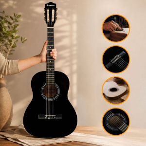 SUPRIMO CG34 BK gitara klasyczna 3/4 36 cali czarna do nauki dla początkujących