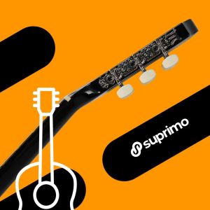 SUPRIMO CG34 BK gitara klasyczna 3/4 36 cali czarna do nauki dla początkujących