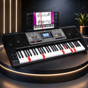 MK 816 KEYBOARD elektroniczny MIDI edukacyjny przenośny czarny