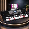 MK 816 KEYBOARD elektroniczny MIDI edukacyjny przenośny czarny