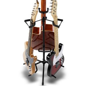 SUPRIMO GS3 stojak statyw gitarowy na 3 gitary czarny składany stalowy