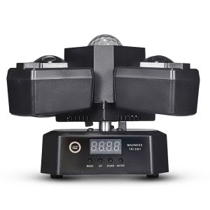 LIGHT4ME MADNESS TRI 3IN1 ruchomy multiefekt oświetleniowy oświetlenie sceniczne LED DMX