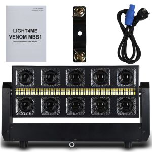 LIGHT4ME VENOM MBS1 ruchomy efekt oświetleniowy oświetlenie sceniczne stroboskop LED DMX