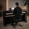 SUPRIMO XC ława do pianina siedzisko krzesło taboret dla muzyka czarna