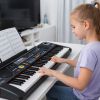 SUPRIMO 860 USB keyboard elektroniczny edukacyjny 61 klawiszy instrument dla dzieci do nauki gry