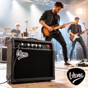 V-TONE AMP40 combo gitarowe wzmacniacz 40W do gitary elektrycznej tranzystorowy czarny