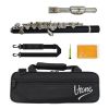 V-TONE PICCOLO 1 flet poprzeczny piccolo pikolo pikulina 32 cm strój C czarno-srebrny do nauki gry z futerałem