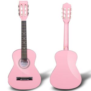 SUPRIMO JRC SET PK gitara klasyczna 1/4 różowa do nauki dla początkujących