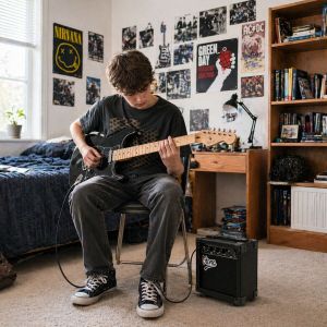 V-TONE AMP10 combo gitarowe wzmacniacz 10W do gitary elektrycznej tranzystorowy czarny