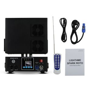 LIGHT4ME SPARK ROTO obrotowa wytwornica iskier maszyna do zimnych ogni 1300W DMX podwójna fontanna iskier do 5 metrów
