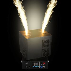 LIGHT4ME SPARK ROTO obrotowa wytwornica iskier maszyna do zimnych ogni 1300W DMX podwójna fontanna iskier do 5 metrów