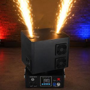 LIGHT4ME SPARK ROTO obrotowa wytwornica iskier maszyna do zimnych ogni 1300W DMX podwójna fontanna iskier do 5 metrów