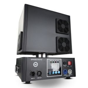 LIGHT4ME SPARK ROTO obrotowa wytwornica iskier maszyna do zimnych ogni 1300W DMX podwójna fontanna iskier do 5 metrów