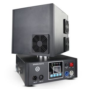 LIGHT4ME SPARK ROTO obrotowa wytwornica iskier maszyna do zimnych ogni 1300W DMX podwójna fontanna iskier do 5 metrów
