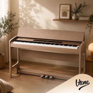 V-TONE BL-8815 pianino cyfrowe stacjonarne beżowe 88 klawiszy ważona klawiatura młoteczkowa