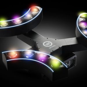 LIGHT4ME SPIRAL ruchomy efekt oświetleniowy LED DMX nieskończona rotacja