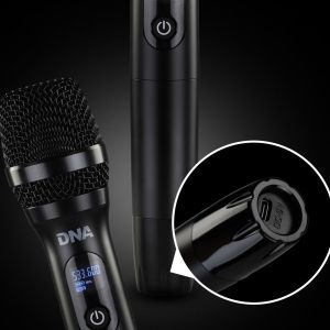 DNA STAGE BAT SET zestaw bezprzewodowy 2x akumulatorowy mikrofon doręczny odbiornik UHF 518-542 MHz