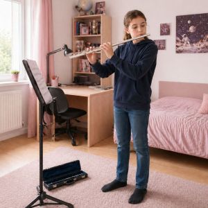 V-TONE SCF 16 flet poprzeczny z zakrzywioną główką srebrny tonacja C