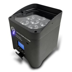 LIGHT4ME ACCU PAR 6x10W RGBWAUV akumulatorowy reflektor par oświetlenie dekoracyjne LED DMX