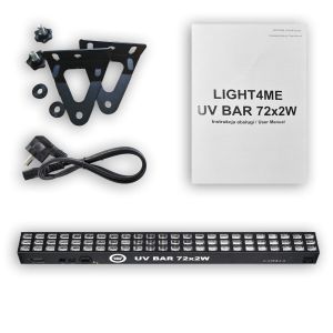 LIGHT4ME UV BAR 72x2W listwa oświetleniowa UV-A oświetlenie dekoracyjne ultrafioletowe LED DMX
