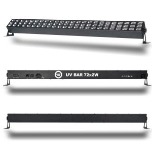 LIGHT4ME UV BAR 72x2W listwa oświetleniowa UV-A oświetlenie dekoracyjne ultrafioletowe LED DMX