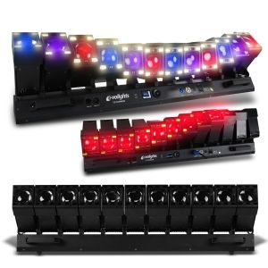 EVOLIGHTS 12 CANNON multiefekt oświetleniowy oświetlenie sceniczne LED DMX