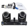 LIGHT4ME CLONE 2 multiefekt oświetleniowy 3w1 oświetlenie sceniczne LED DMX 2x głowica ruchoma spot 100W