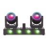 LIGHT4ME CLONE 2 multiefekt oświetleniowy 3w1 oświetlenie sceniczne LED DMX 2x głowica ruchoma spot 100W